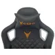 Кресло игровое Knight TITAN черный ромбик эко.кожа с подголов. крестов. металл. Фото товара с разных ракурсов.
