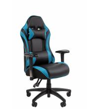 Игровое кресло Chairman CH43 экокожа, черно-бирюзовый