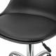 Кресло стул  "Eames MG-310 CH", хром, пластик черный, экокожа черная, 532925. Фото товара с разных ракурсов.
